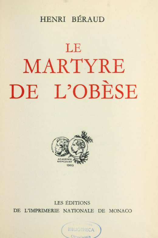 Le martyre de l'obèse