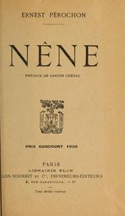 Nêne; preface de Gaston Chérau