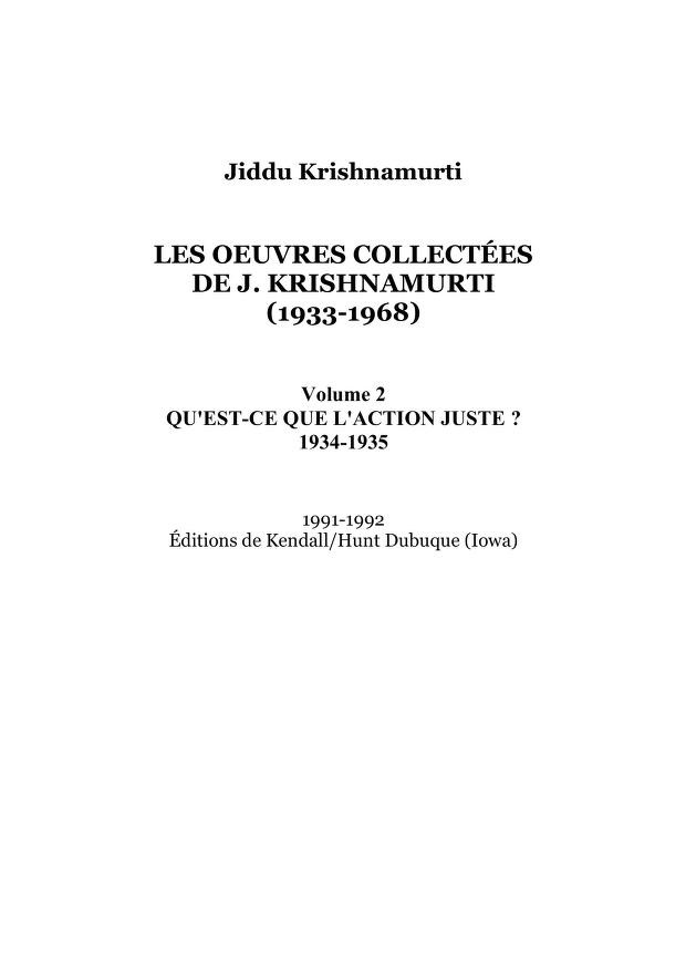 Qu’est-ce que l’action juste