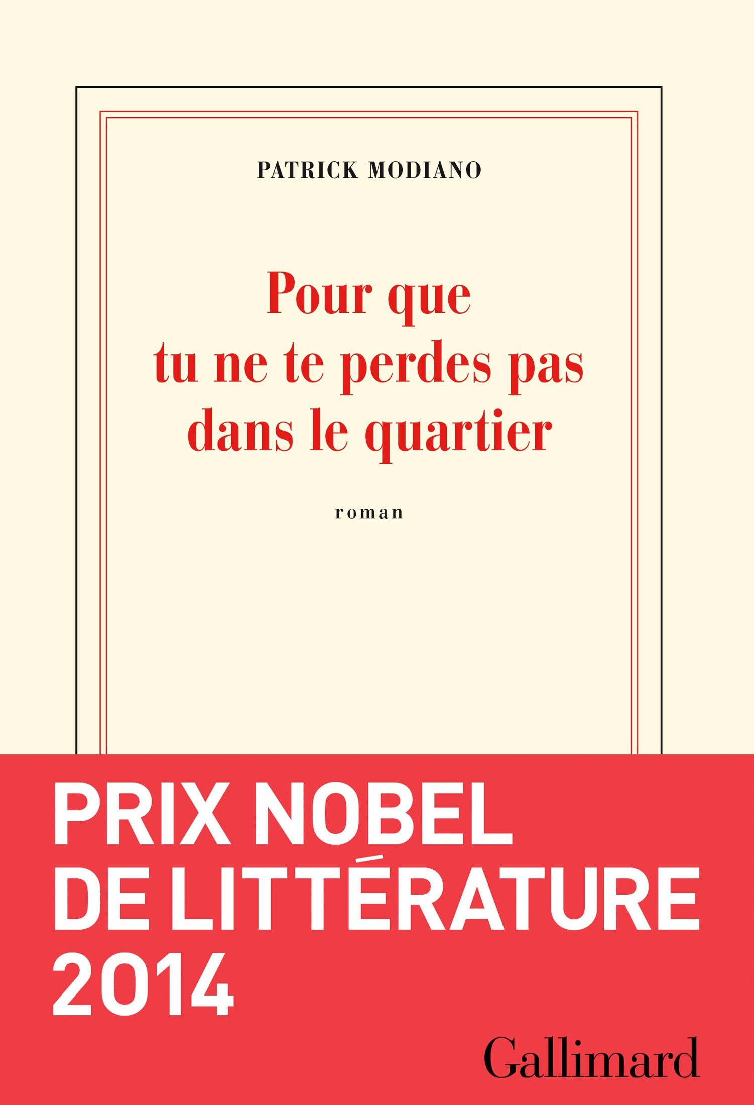 Pour que tu ne te perdes pas dans le quartier