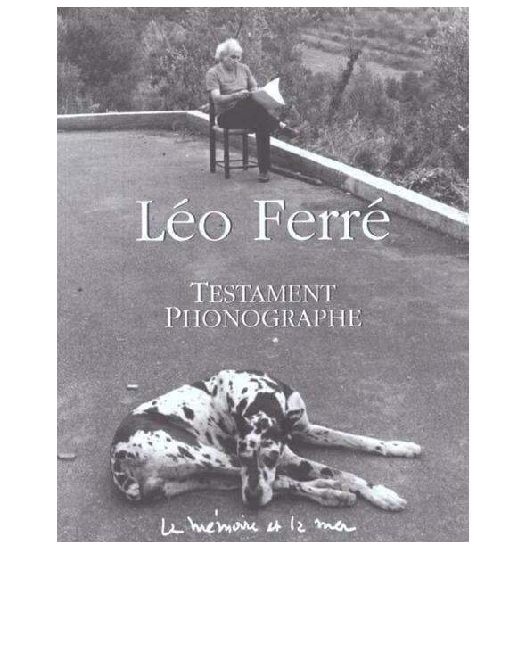 Testament Phonographe