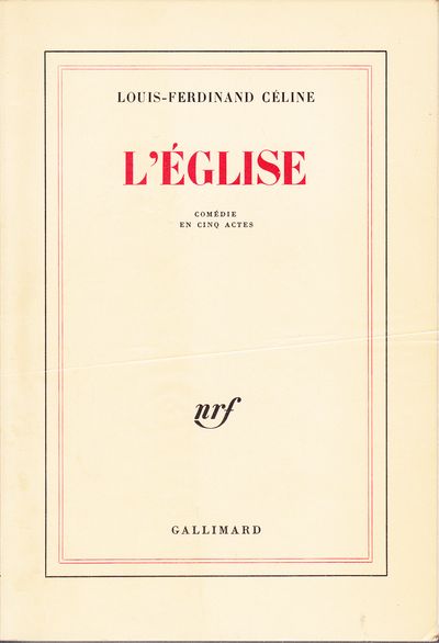 L'Église. Comédie en cinq actes