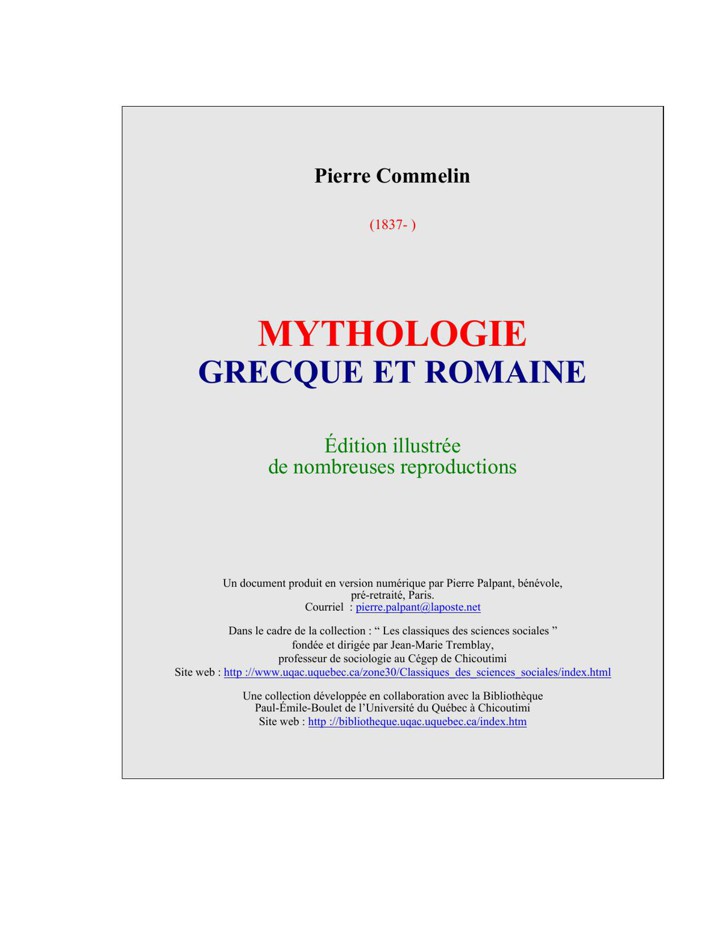 Mythologie Grecque et Romaine