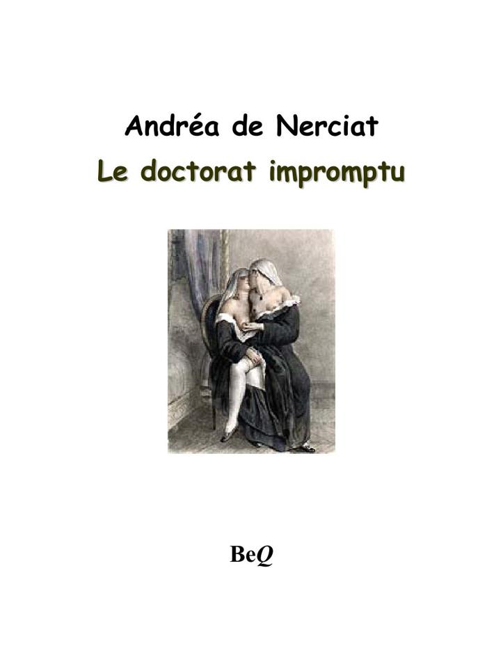 Le doctorat impromptu
