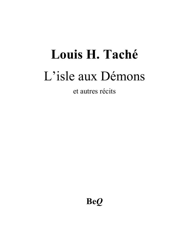 L’isle aux Démons et autres récits