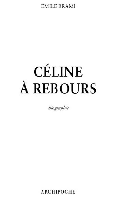 Céline à rebours