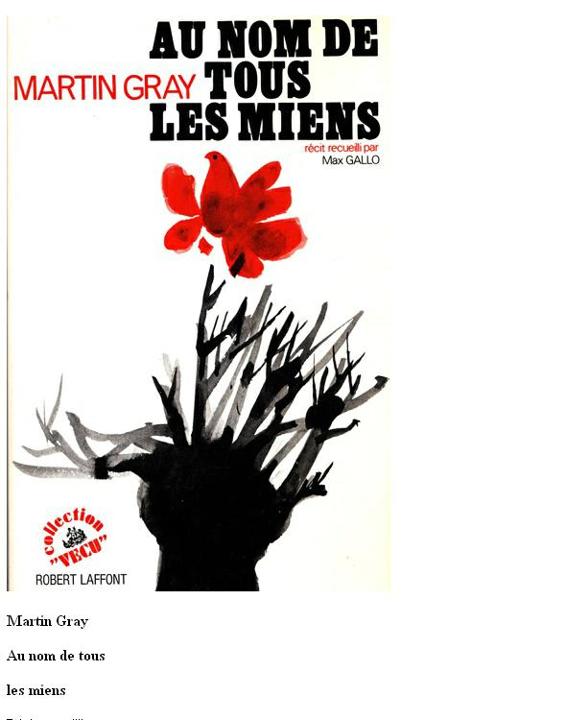 Au nom de tous les miens