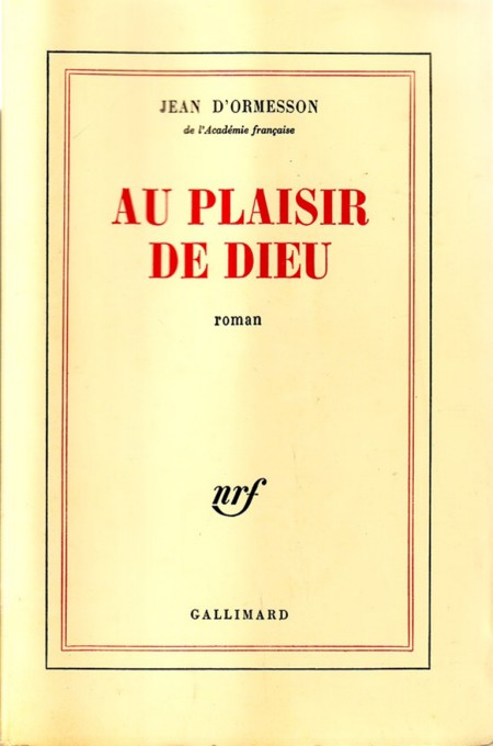 Au plaisir de Dieu