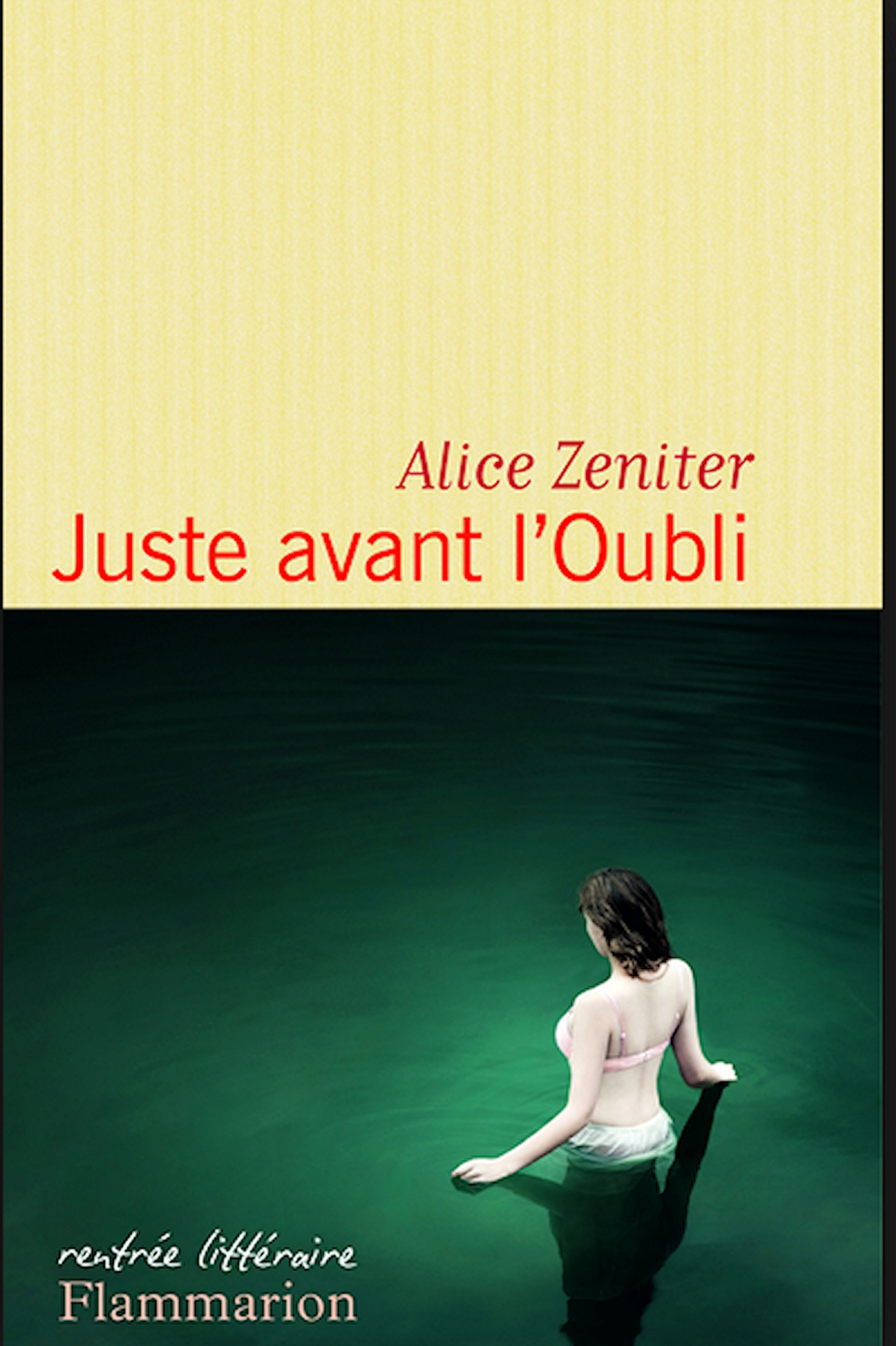 Juste avant l'Oubli