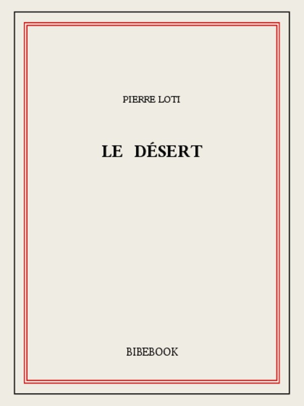 Le désert