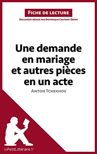 Une demande en mariage et autres pièces en un acte