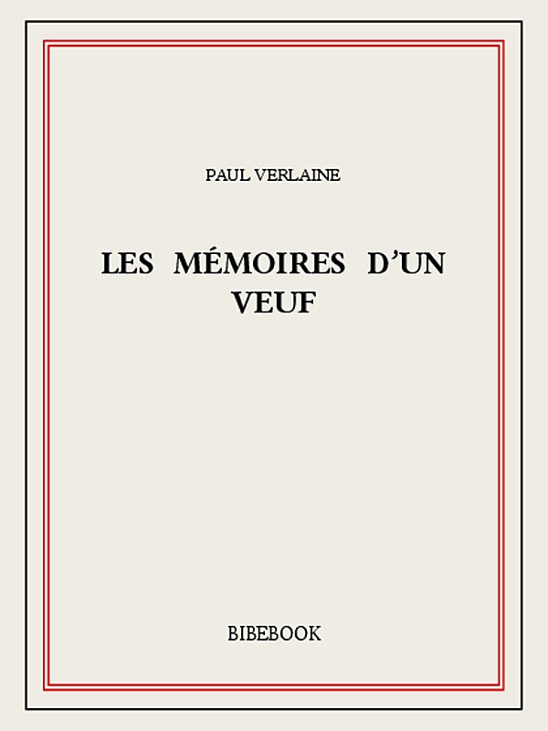 Les mémoires d’un veuf