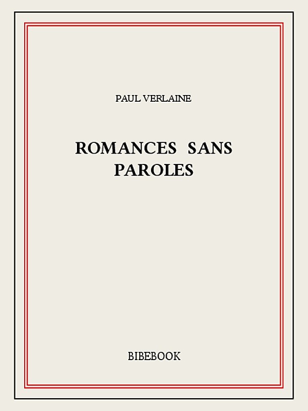 Romances sans paroles