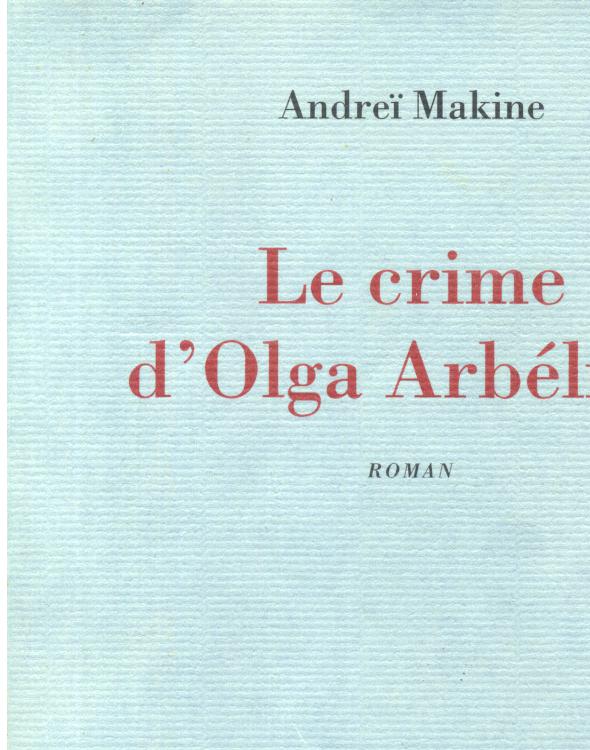 Le crime d'Olga Arbél