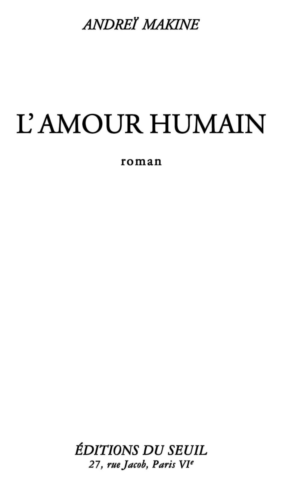 L'Amour Humain