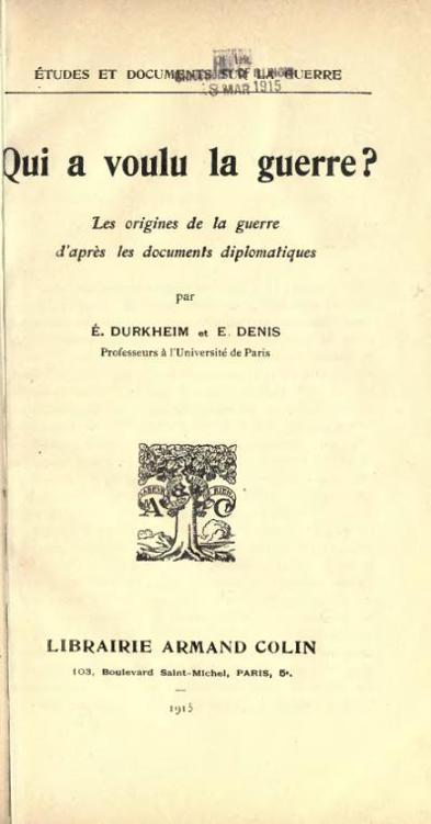 Qui a voulu la guerre