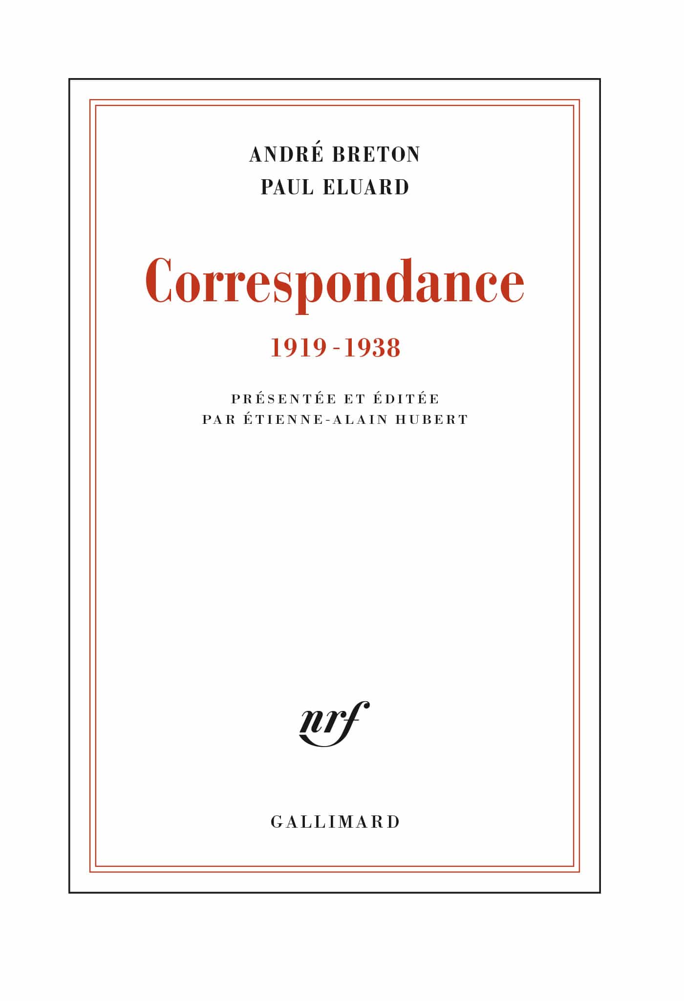 Correspondance (1919-1938)