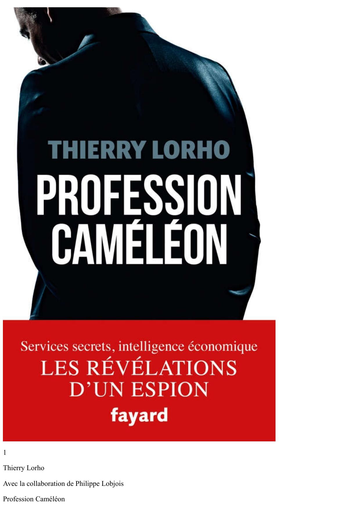 Profession Caméléon: De la DGSE à l'Intelligence économique