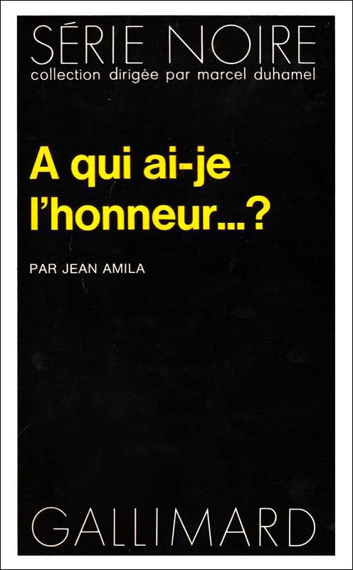 À qui ai-je l’honneur?
