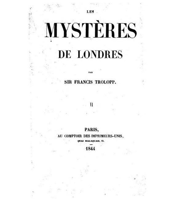 Les Mystères de Londres Tome III