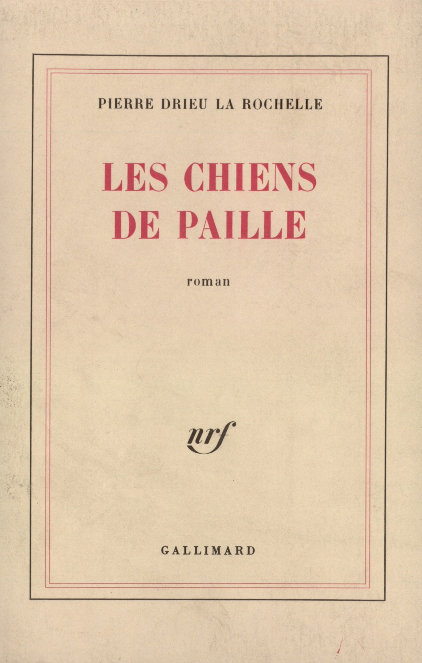 Les chiens de paille