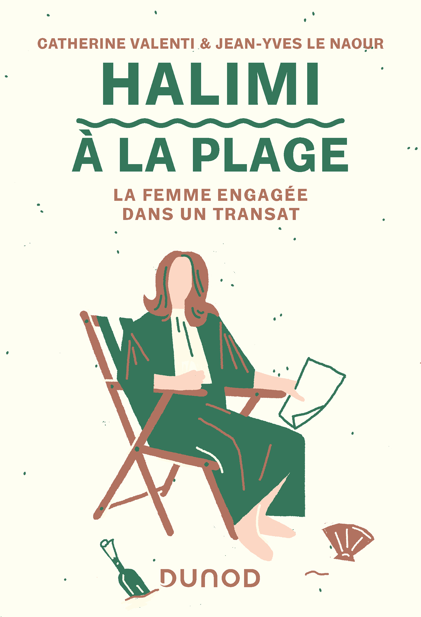 Halimi à la plage: La femme engagée dans un transat