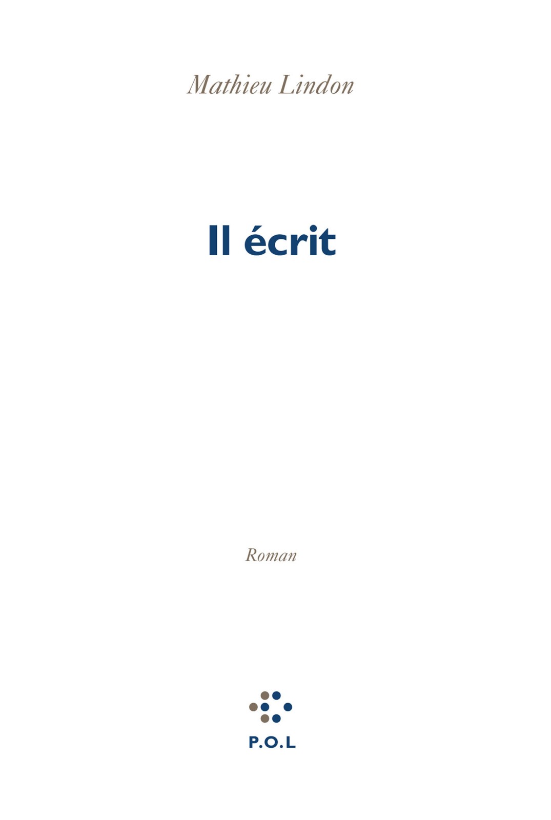Il écrit