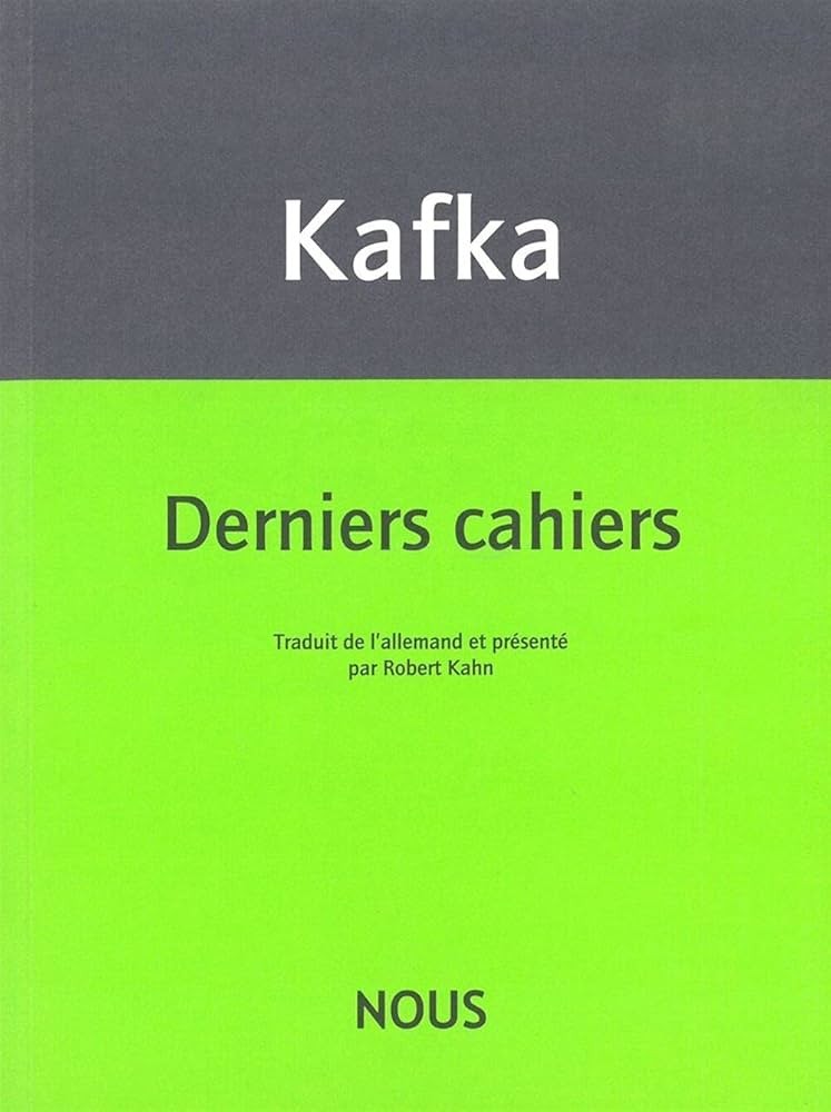 Derniers cahiers (1922-1924)