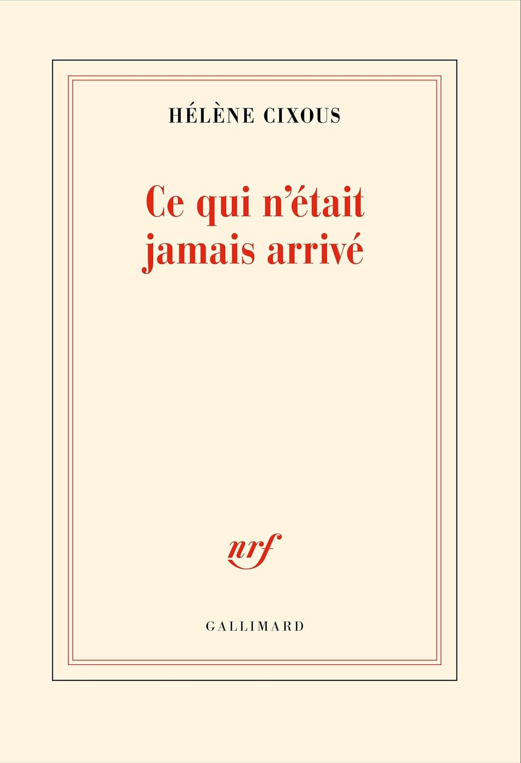Ce qui n'était jamais arrivé