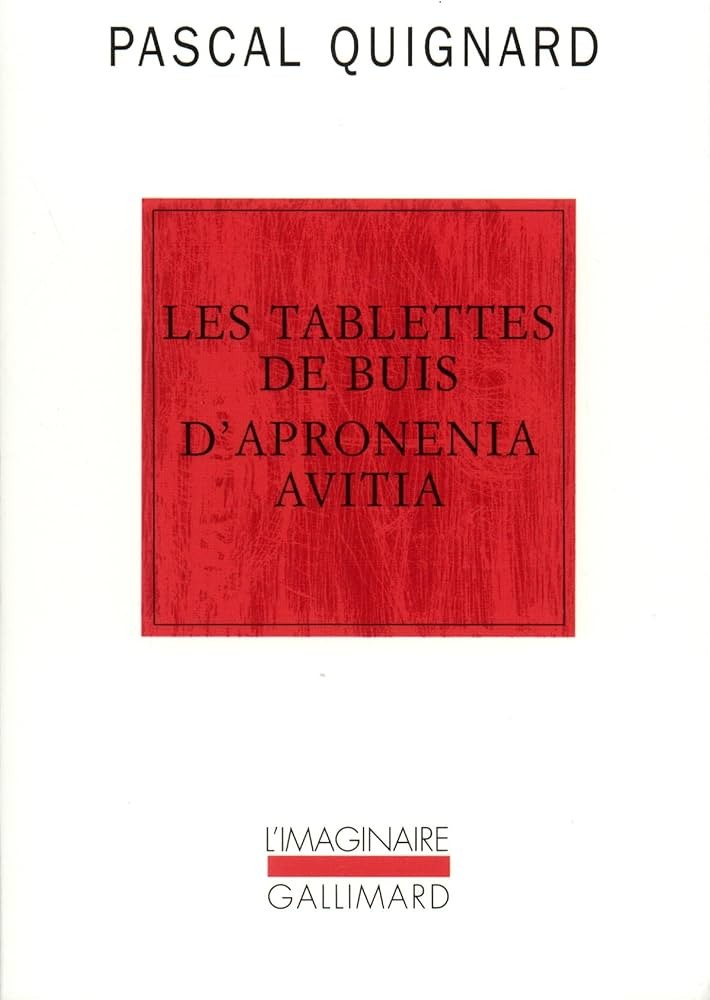 Les Tablettes de buis d'Apronenia Avitia