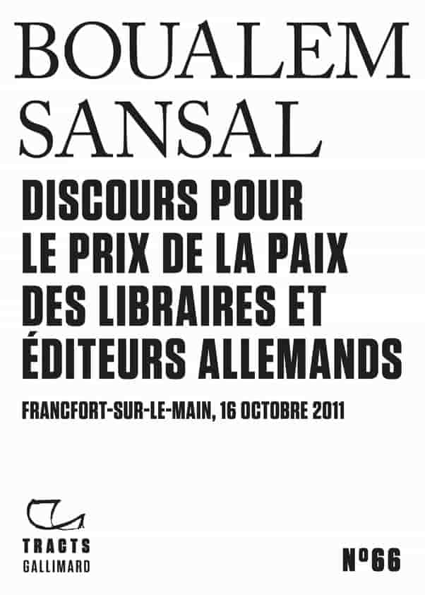 Discours pour le prix de la Paix des libraires et éditeurs allemands: Francfort-sur-le-Main, 16 octobre 2011