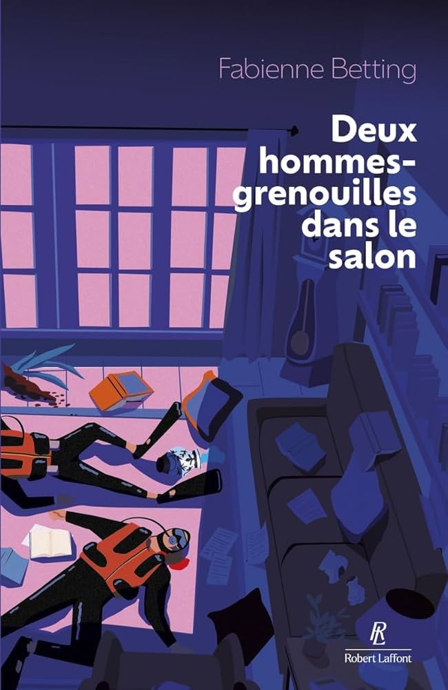 Deux hommes-grenouilles dans le salon