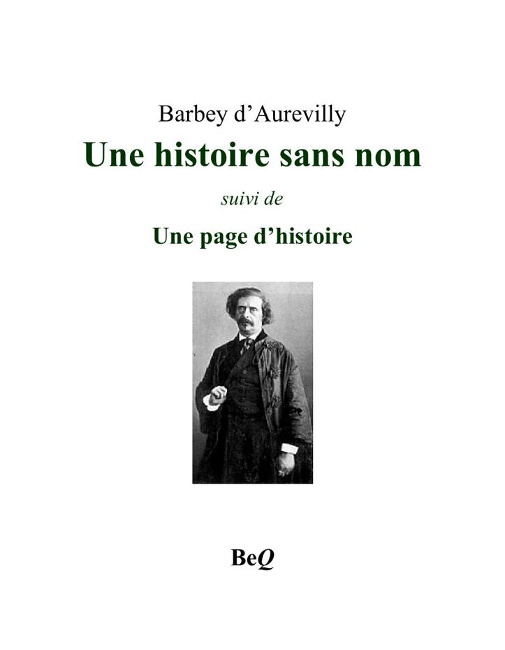 Une histoire sans nom
