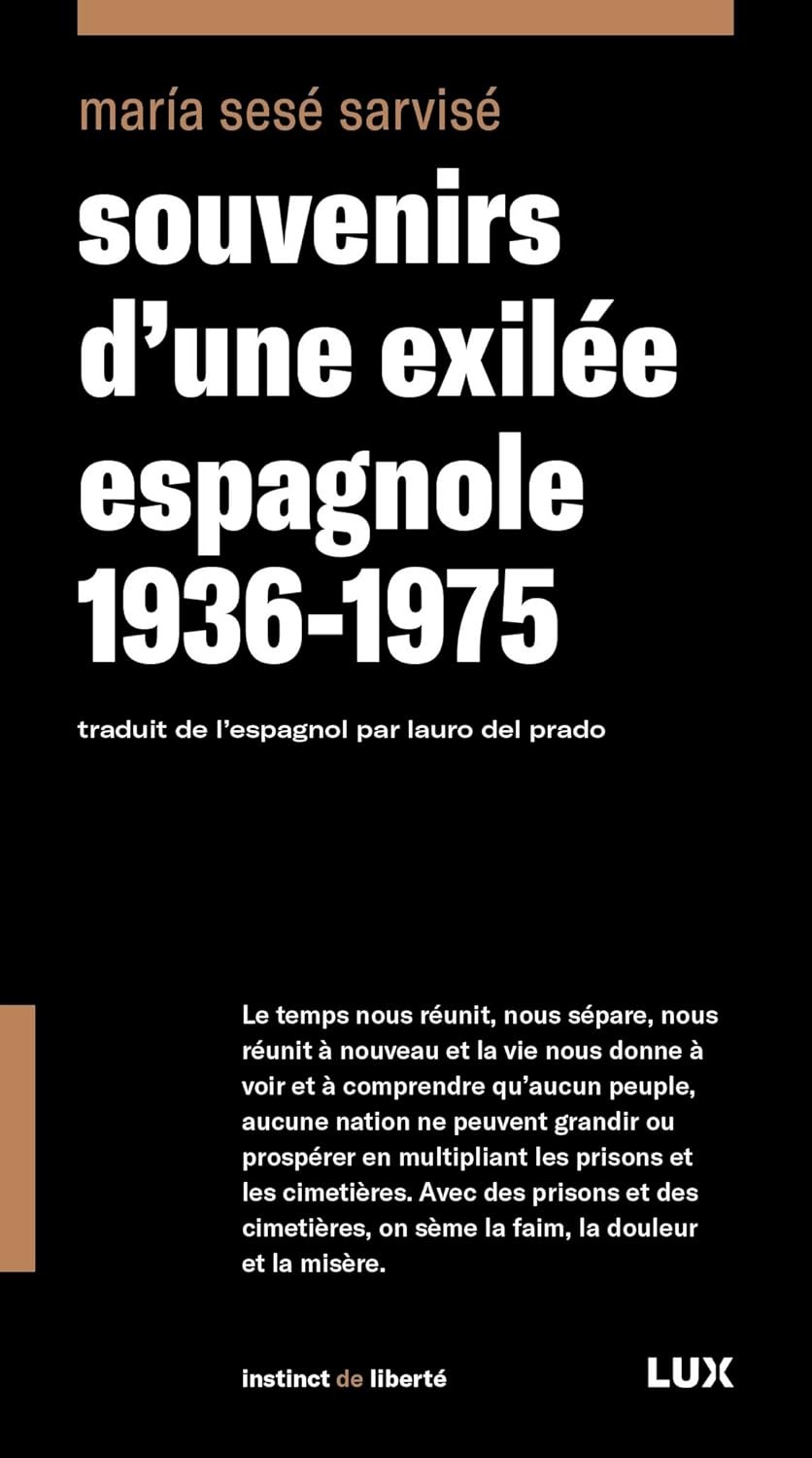Souvenirs d’une exilée espagnole 1936-1975