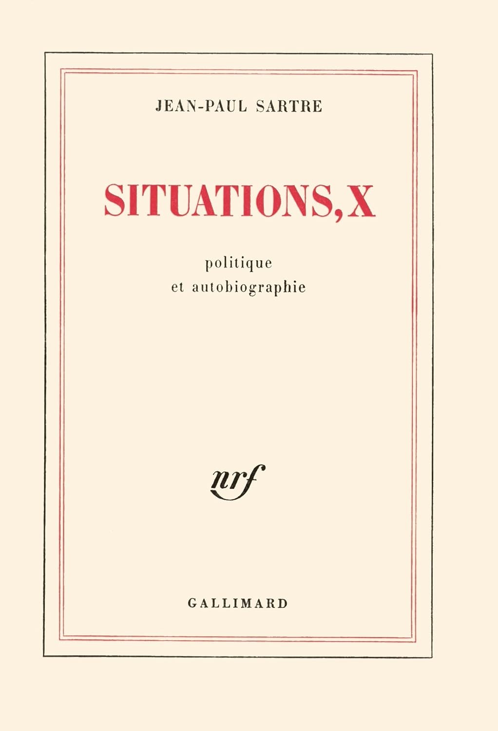 Situations (Tome 10)
