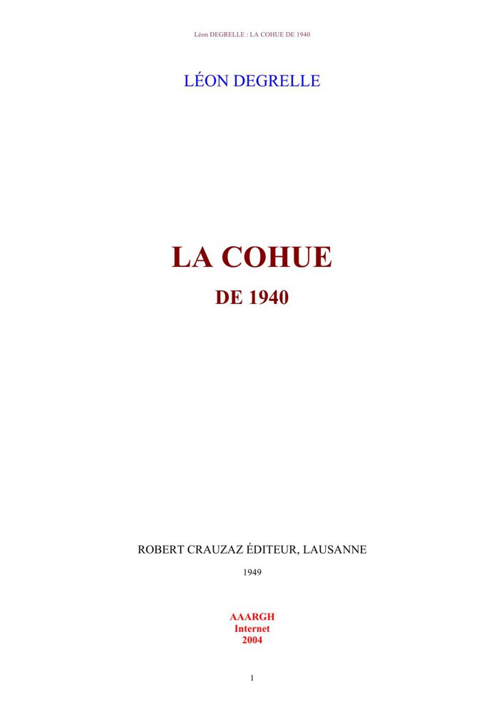 La cohue de 1940